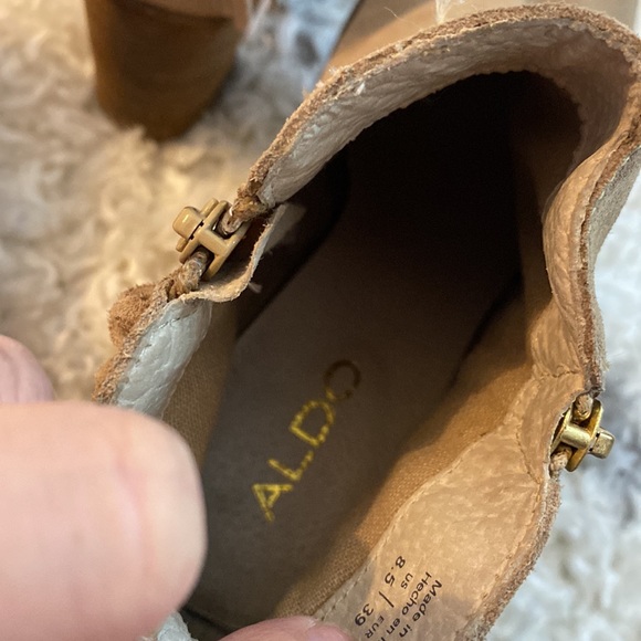 Size 8.5 Aldo Fringe Block Heeled Bootie - Picture 12 of 12